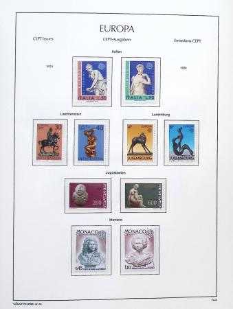 1956-2011, Collection d'Europa en 6 volumes Leuchtturm,
