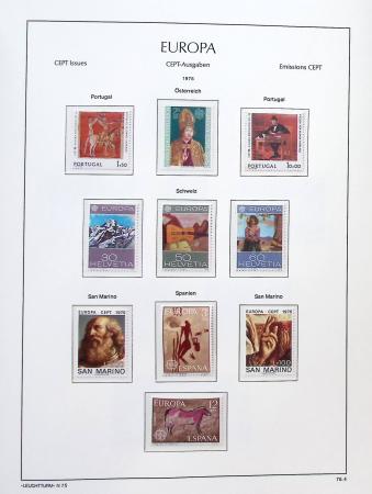 1956-2011, Collection d'Europa en 6 volumes Leuchtturm,