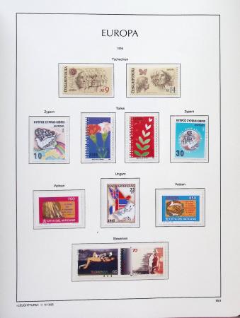 1956-2011, Collection d'Europa en 6 volumes Leuchtturm,