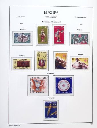 1956-2011, Collection d'Europa en 6 volumes Leuchtturm,