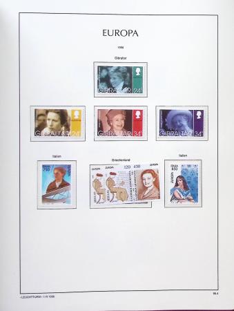 1956-2011, Collection d'Europa en 6 volumes Leuchtturm,