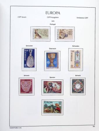1956-2011, Collection d'Europa en 6 volumes Leuchtturm,