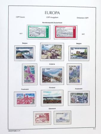 1956-2011, Collection d'Europa en 6 volumes Leuchtturm,