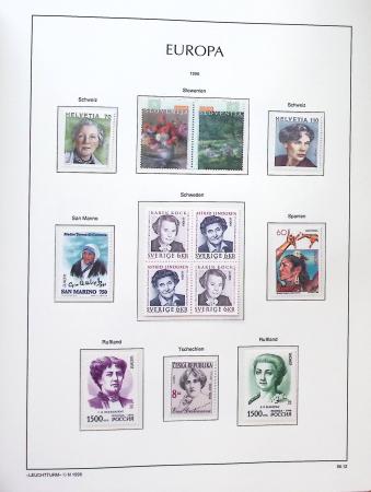 1956-2011, Collection d'Europa en 6 volumes Leuchtturm,