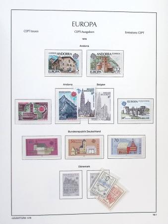 1956-2011, Collection d'Europa en 6 volumes Leuchtturm,