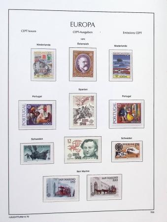 1956-2011, Collection d'Europa en 6 volumes Leuchtturm,