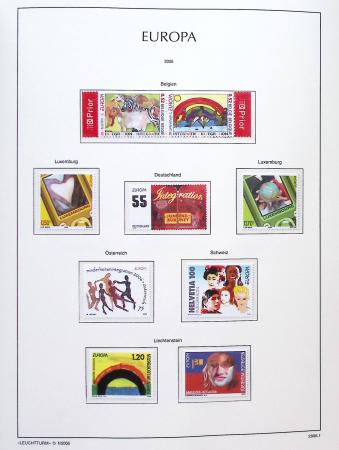 1956-2011, Collection d'Europa en 6 volumes Leuchtturm,
