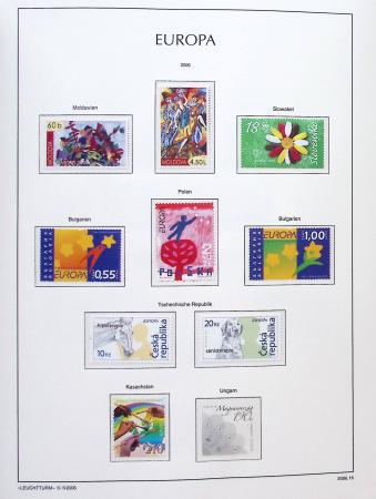 1956-2011, Collection d'Europa en 6 volumes Leuchtturm,