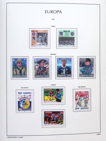 1956-2011, Collection d'Europa en 6 volumes Leuchtturm,