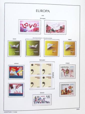 1956-2011, Collection d'Europa en 6 volumes Leuchtturm,