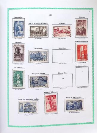 1849-1997, Collection de France en obl. en 2 volumes
