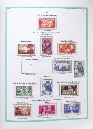 1849-1997, Collection de France en obl. en 2 volumes