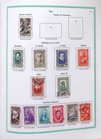 1849-1997, Collection de France en obl. en 2 volumes