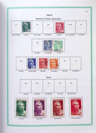 1849-1997, Collection de France en obl. en 2 volumes