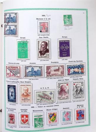 1849-1997, Collection de France en obl. en 2 volumes