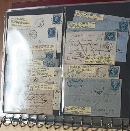 1850-1944, Collection de lettres en 5 albums et un dossier,