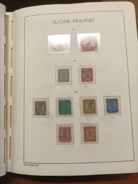 1856-2010 Mint and used collection of Finland in two