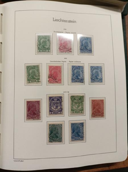 1912-2010 Mint and used collection of Liechtenstein