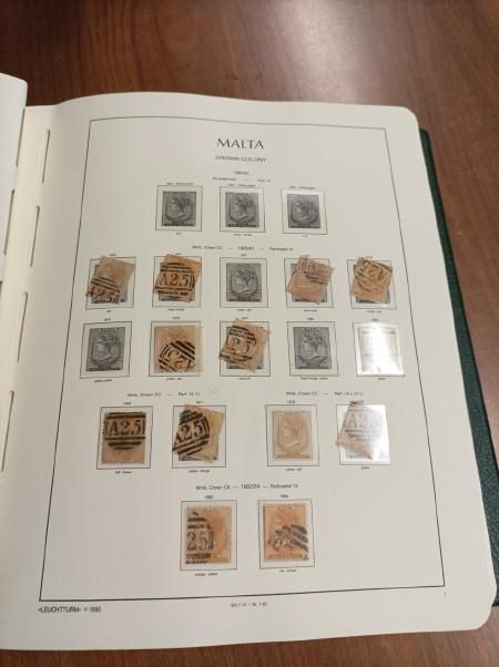 1863-2010 Mint and used collection of Malta in two