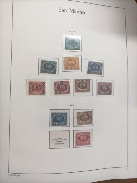 1892-2010 Mint and used collection of San Marino in