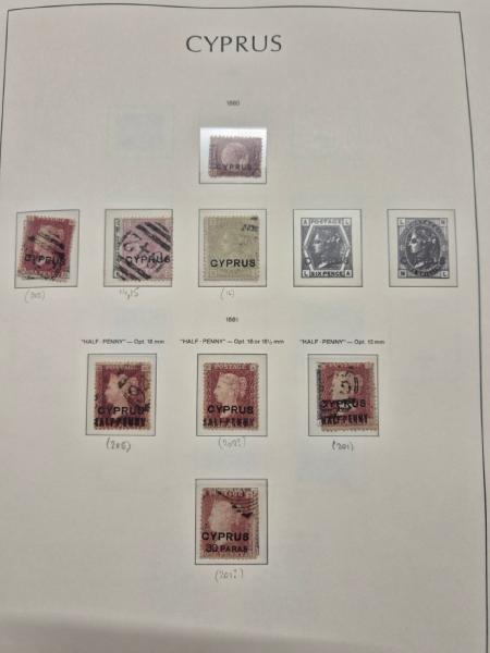 1880-2010 Mint and used collection of Cyprus in two
