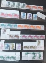 1930-2004 Lot de France pour faciale, avec timbres