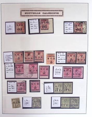 1866-1970, Collection des COLONIES en 4 classeurs,