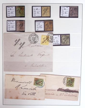 1866-1970, Collection des COLONIES en 4 classeurs,