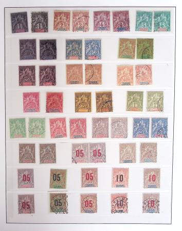 1866-1970, Collection des COLONIES en 4 classeurs,