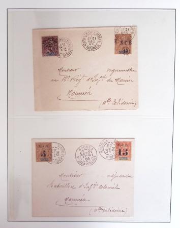 1866-1970, Collection des COLONIES en 4 classeurs,