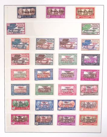 1866-1970, Collection des COLONIES en 4 classeurs,