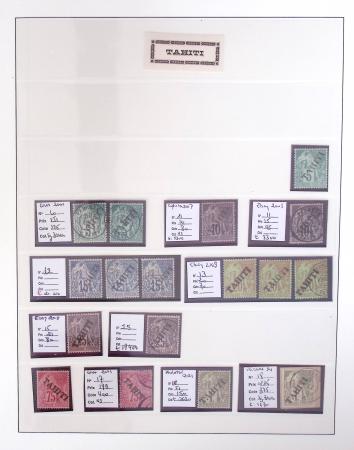 1866-1970, Collection des COLONIES en 4 classeurs,