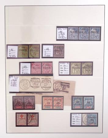 1866-1970, Collection des COLONIES en 4 classeurs,