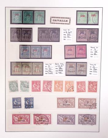1866-1970, Collection des COLONIES en 4 classeurs,