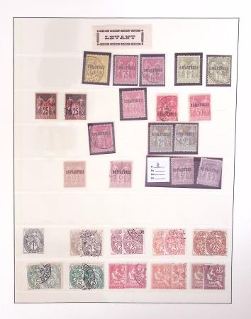 1866-1970, Collection des COLONIES en 4 classeurs,