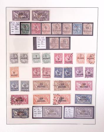 1866-1970, Collection des COLONIES en 4 classeurs,