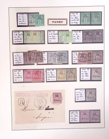 1866-1970, Collection des COLONIES en 4 classeurs,