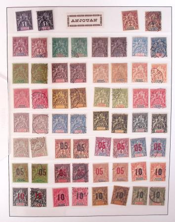 1866-1970, Collection des COLONIES en 4 classeurs,