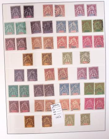 1866-1970, Collection des COLONIES en 4 classeurs,