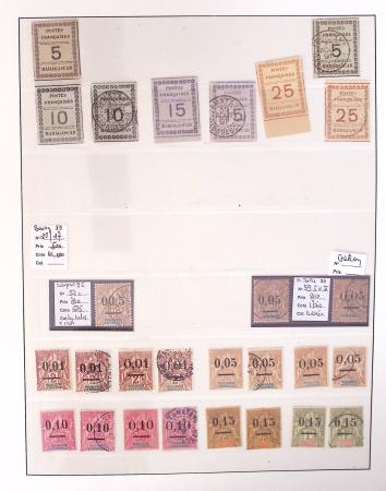 1866-1970, Collection des COLONIES en 4 classeurs,