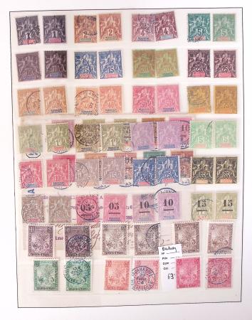 1866-1970, Collection des COLONIES en 4 classeurs,