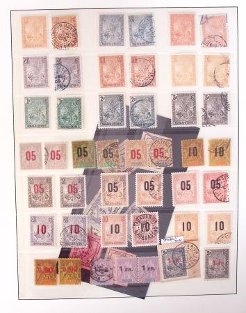 1866-1970, Collection des COLONIES en 4 classeurs,