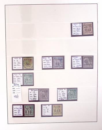 1866-1970, Collection des COLONIES en 4 classeurs,