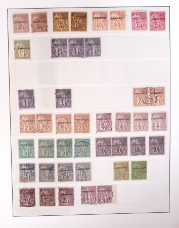 1866-1970, Collection des COLONIES en 4 classeurs,