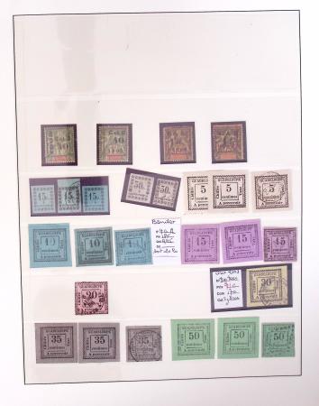 1866-1970, Collection des COLONIES en 4 classeurs,