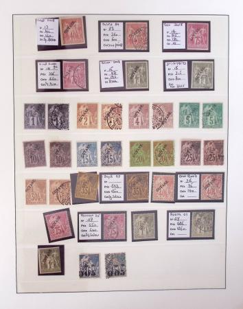1866-1970, Collection des COLONIES en 4 classeurs,