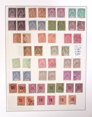 1866-1970, Collection des COLONIES en 4 classeurs,