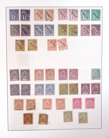 1866-1970, Collection des COLONIES en 4 classeurs,