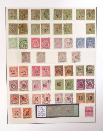 1866-1970, Collection des COLONIES en 4 classeurs,