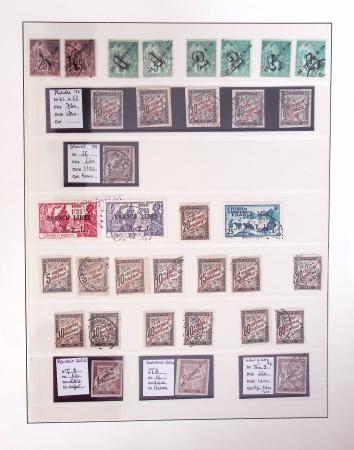 1866-1970, Collection des COLONIES en 4 classeurs,
